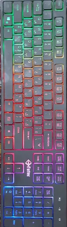 کیبورد و ماوس گیمینگ فاطر مدل CWR-7000B، سوییچ ممبران، Full-Size، نورپردازی RGB