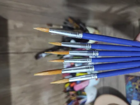 قلم مو گرد مدل Xin Bowen مجموعه 6 عددی