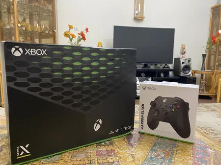کنسول بازی مایکروسافت مدل Xbox Series X ظرفیت 1 ترابایت به همراه دسته اضافی