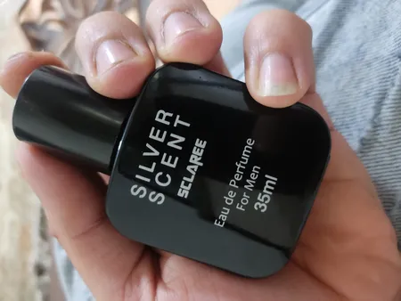 عطر جیبی مردانه اسکلاره مدل Silver Scent با رایحه گرم و تند حجم 35 میلی لیتر