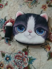 تجریه خرید کیف پول دخترانه طرح گربه مدل C-13BK