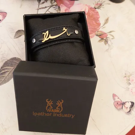 دستبند چرم وارک طرح خدا مدل نیکان کد rb236