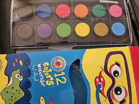 آبرنگ 12 رنگ آریا کد 3-5008