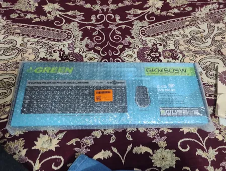 کیبورد و ماوس بی سیم گرین مدل GKM-505W، سوییچ ممبران، Full-Size