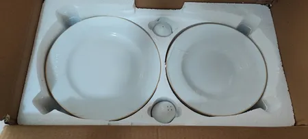 سرویس غذاخوری 28 پارچه چینی زرین ایران سری ایتالیا اف مدل زرین درجه عالی