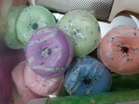 کوکتل پدیکور اور مدل دونات وزن 130 گرم بسته 6 عددی