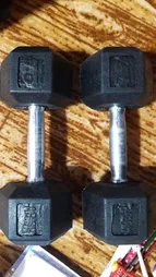 دمبل بدنسازی شش‌ضلعی 7.5 کیلوگرمی - دو عددی