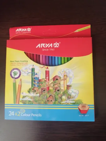 مداد رنگی 2+24 رنگ آریا مدل 3017
