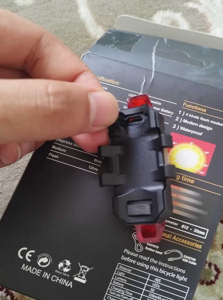 چراغ جلو و عقب دوچرخه مدل 2029