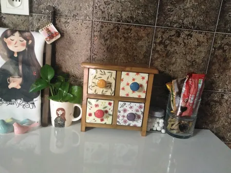 جاادویه 4 پارچه مدل چوبی و سرامیکی کد 04-01