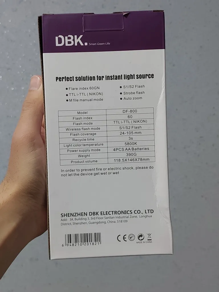 فلاش دوربین دی بی کی مدل DF-800N