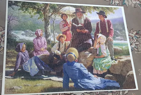 پازل 1000 تکه فاکس پازل طرح مدرسه آفتاب کد 62242