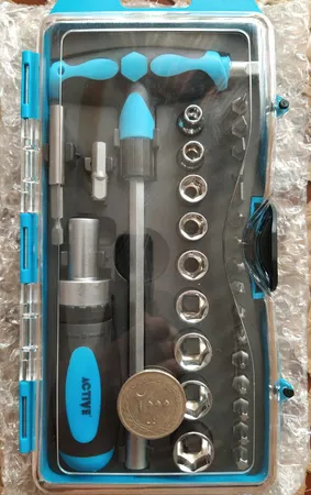 مجموعه 29 عددی سری پیچ گوشتی و بکس اکتیو مدل AC6129SA