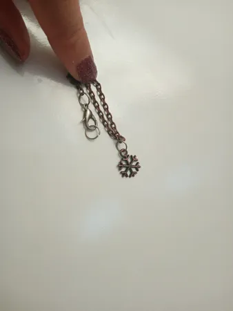 آویز ساعت زنانه طرح دانه برف