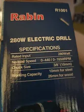 تجریه خرید دریل پیچ گوشتی برقی رابین مدل R1001