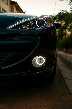 چراغ مه شکن جلو خودرو مدل نئون دار مناسب برای 207 بسته دو عددی