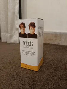 تجریه خرید پودر پر پشت کنند مو تاپیک مدل 03 وزن 50 گرم رنگ قهوه ای تیره