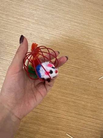 اسباب بازی گربه مدل موش در قفس