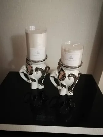 شمع سی بی ام مدل استوانه مجموعه 3 عددی