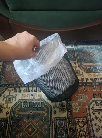 سطل زباله اداری سایز متوسط مدل توری فلزی