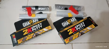 خمیر درزگیر غفاری مدل 2K وزن 240 گرم مجموعه 2 عددی