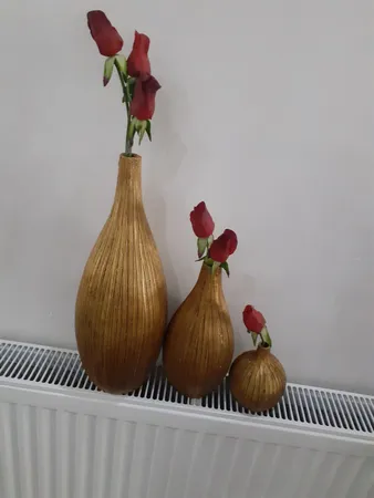 گلدان دکوری مدل A02 مجموعه 3 عددی