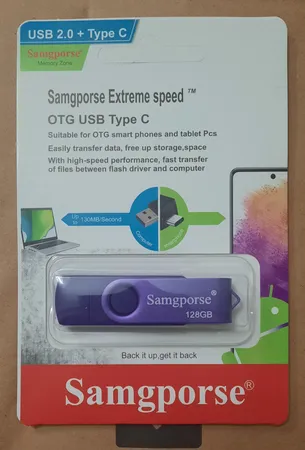 فلش مموری سمگپرس مدل OTG USB Type C ظرفیت 128 گیگابایت