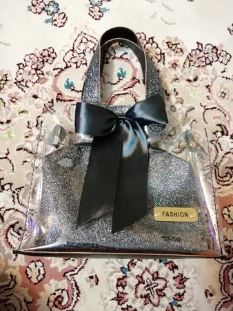 کیف رودوشی دخترانه مدل فشن طرح شیشه ای