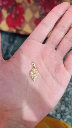 آویز گردنبند طلا 18 عیار زنانه طلای مستجابی مدل  لوزی آوا کد 07