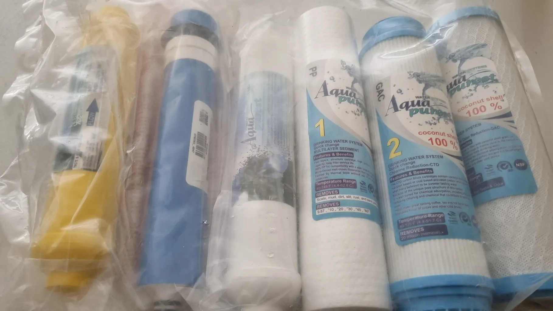 فیلتر تصفیه آب آکواپیورست مدل BTL 6400 مجموعه 6 عددی