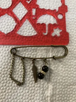 سنجاق سینه زنانه طرح دلبر کد 01