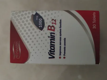 قرص ویتامین ب 12 1000 میکروگرمی هلث اید بسته 50 عددی