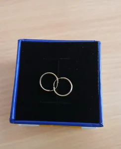 تجریه خرید گوشواره طلا زنانه دست اول کم اجرت زرالتون مدل حلقه ای ساده کد S