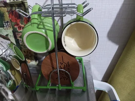 زیر لیوانی چوبی سکرو طرح اشعار حافظ کد 194013