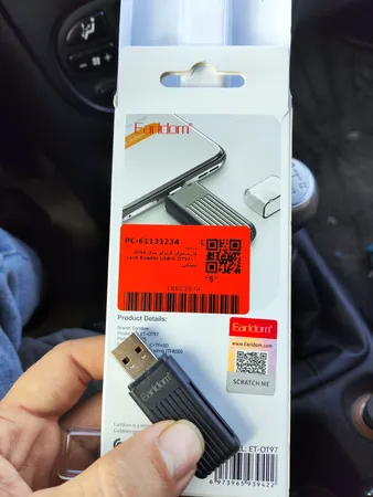 کارت‌خوان ارلدام مدل 2IN1 Card Reader USB-C OT97