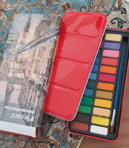 تجریه خرید آبرنگ پییرسز 24 رنگ مدل جعبه فلزی