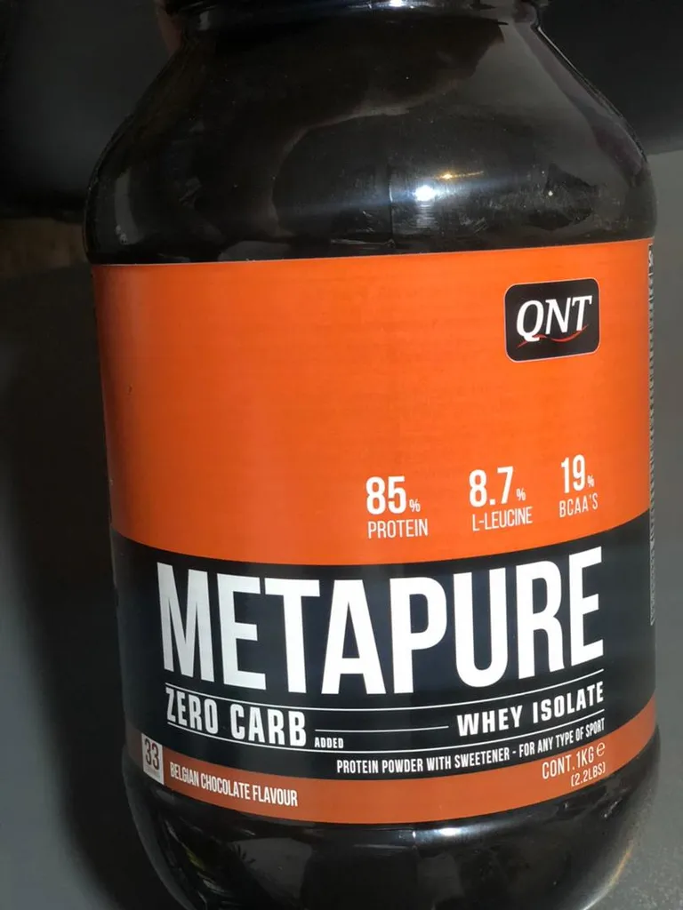 پودر پروتئین وی ایزوله متاپیور زیرو کرب کیو ان تی - 1000 گرم