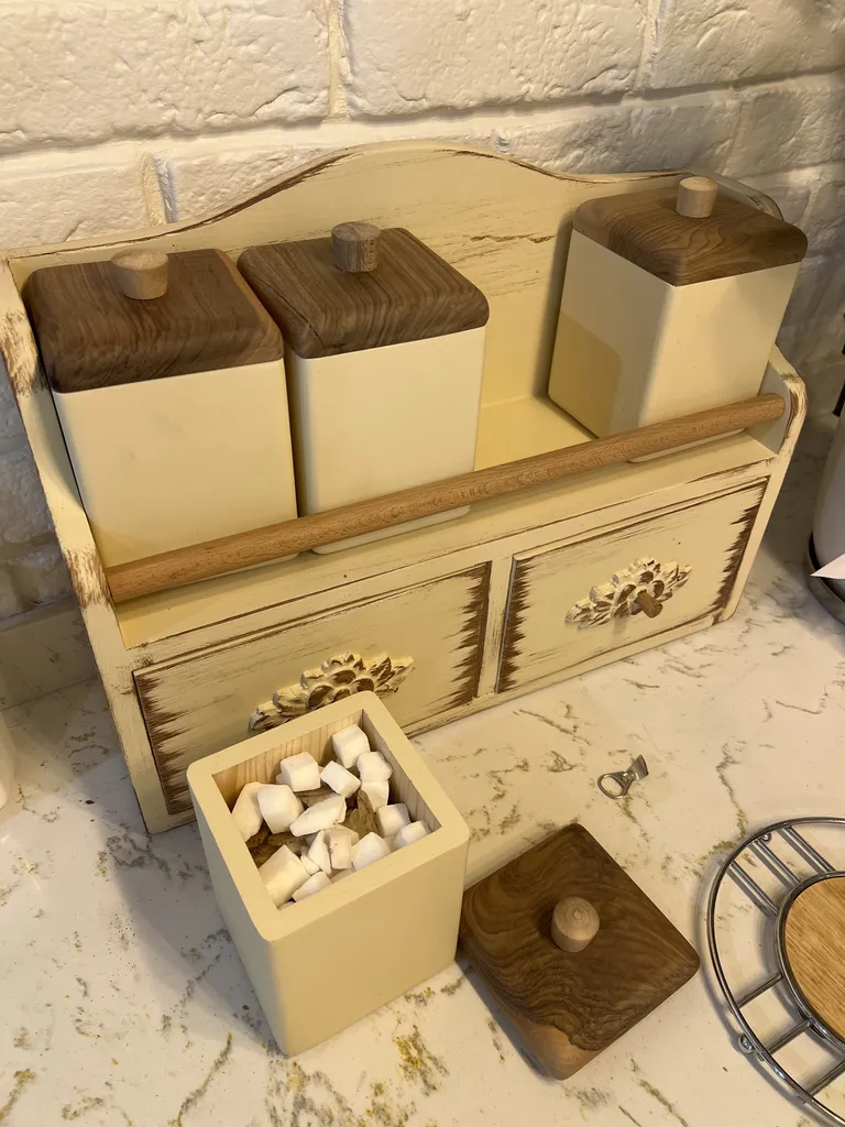 ست جا ادویه سهیل مدل wood