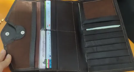 کیف پول چرم بارز مدل  چرم طبیعیDM67