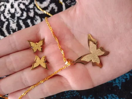 نیم ست سین گالری طرح پروانه سواچ sn203