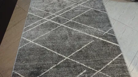 فرش ماشینی ساوین کد 4083 زمینه طوسی