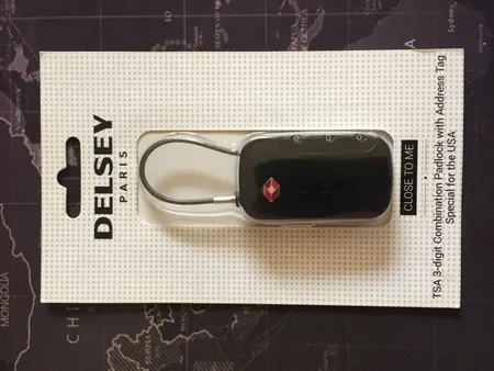 قفل کابلی دلسی مدل Travel Necessities