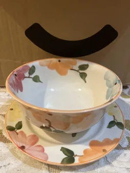 کاسه طرح بهار گل ها کد Fs006 مجموعه 6 عددی