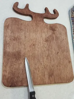 سینی چوبی مدل گوزن کد 001