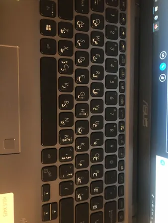 برچسب حروف فارسی کیبورد مدل AS