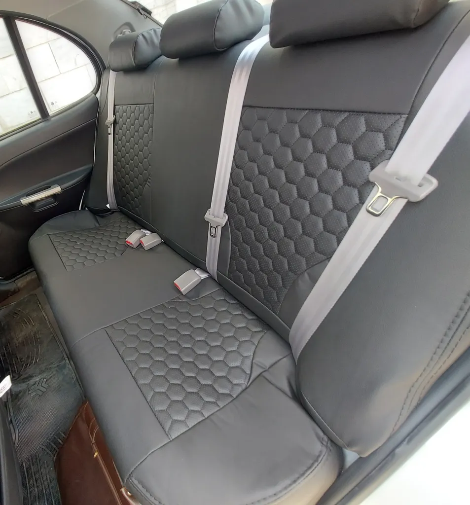 روکش صندلی خودرو سوشیانت مدل ENZO مناسب برای تیبا یک و ساینا به همراه پشت گردنی