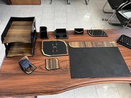 ست لوازم اداری رومیزی مدل آونگ دکو A707 مجموعه 10 عددی