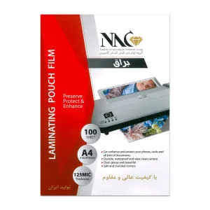 طلق پرس ان ای سی مدل 125 سایز A4 بسته 100 عددی