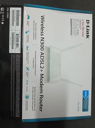 مودم روتر ADSL2 Plus بی‌سیم N300 دی-لینک مدل DSL-2750U