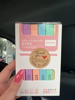 ماژیک علامت گذار ژیخوآ مدل پاستیلی بسته 6 عددی